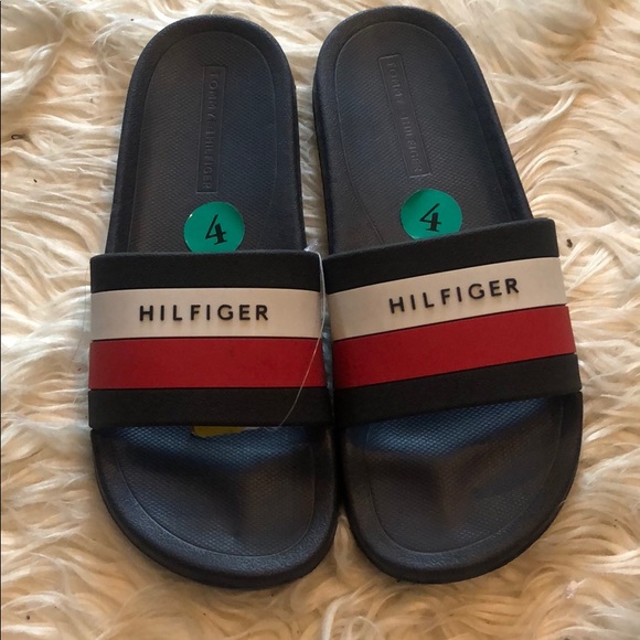 kids tommy hilfiger slides